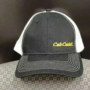 COPY - Cub Cadet Trucker Style Adjustable Snap Mesh Back Black and  White